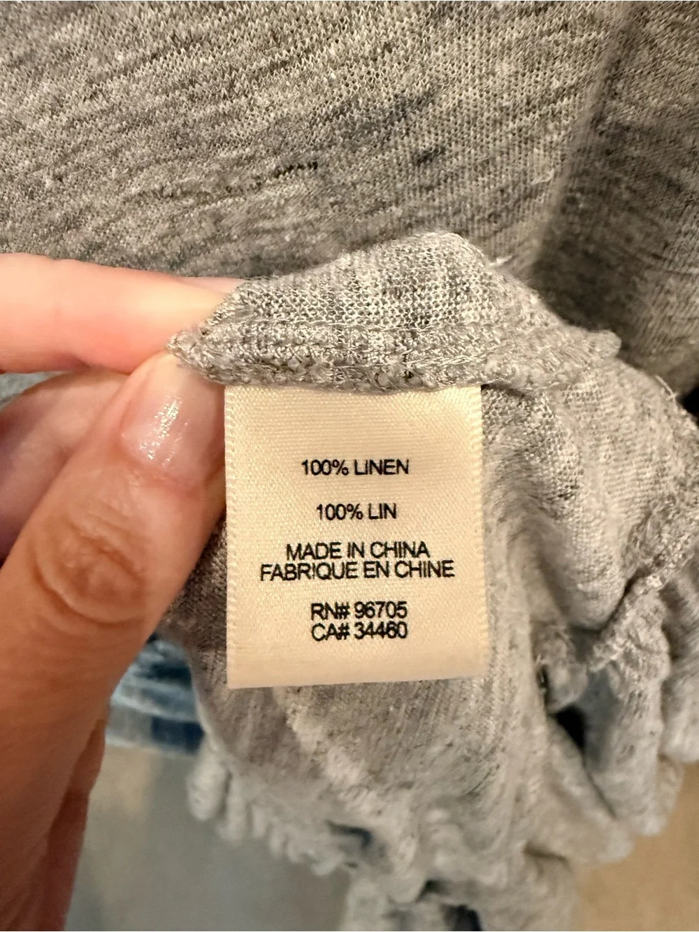 Rebecca Taylor Linen Jersey Dress in Gray Melange Size Small